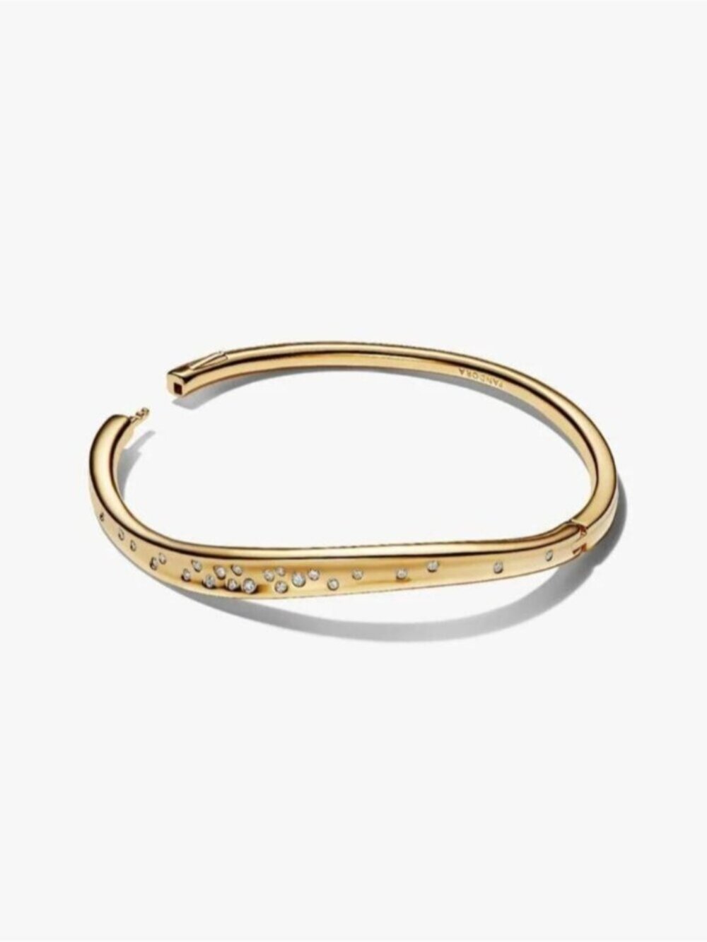 Pandora Organically Shaped Stone-Set Bangle